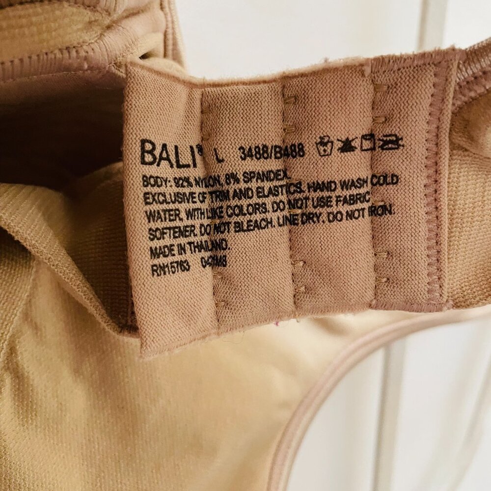 Bali Womens Beige Comfort Revolution Shaping Wireless T-Shirt Bra Size Large - Picture 3 of 3